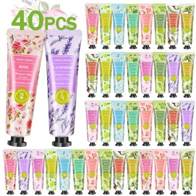 40 Pcs Crema Mani Nutriente Protettiva-Trattamento Quotidiano per le Mani,Nutre e Idrata la Pelle Donando Morbidezza e Comfort,Crema mani secche e screpolate per sollievo e...