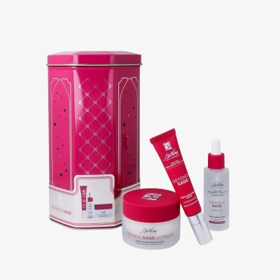 BioNike Cofanetto Set Regalo Donna Anti Age Defence Xage - Siero Contorno Occhi 15 ml, Siero Rimpolpante Hylu-Lift 30 ml, Crema Ultimate Lifting Rimodellante 50 ml per Pelli Mature