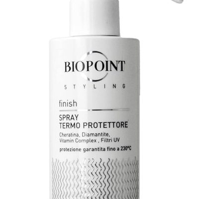 Biopoint Styling - Spray Termoprotettore Capelli, Protezione fino a 230ยฐ dal Calore di Phon, Piastra e Arricciacapelli, con Filtri UV, 200 ml