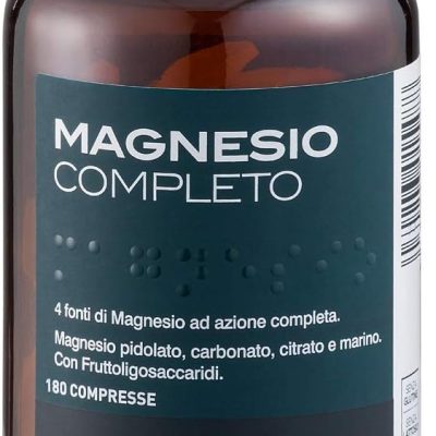 BIOS LINE Principium, 4 fonti di magnesio ad azione completa, Integratore anti stress, Senza glutine e lattosio (180 Compresse)
