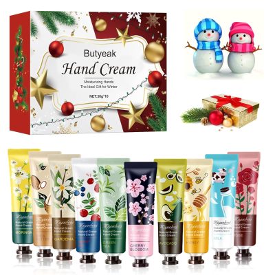 Butyeak Crema Mani Set,Set Regalo Crema per le Mani,Set Crema per le Mani,Crema Mani,Crema Mani Naturale,Profondamente Idratante e Nutriente Non Grasso,Crema Mani Regalo...