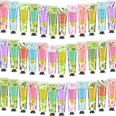 Confezione da 36 mini crema per le mani da donna, piccolo ringraziamento, per mani e piedi, idratante, regalo di Natale, crema per mani molto secche, 1080 ml