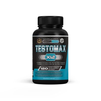 Healthy Fusion Testomax | Testosterone Booster | Maca, Ashwagandha, Taurine e Tribulus, Ginseng | Potenziatore sessuale | Aumenta la massa muscolare | L'energia e le rendimento...