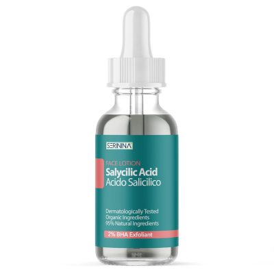 Serininaยฎ Acido Salicilico Viso - Siero Peeling Esfoliante Salicylic Acid - per Acne, Brufoli, Pori Dilatati e Punti Neri - Scrub Chimico Skincare (30ml Salicilico)