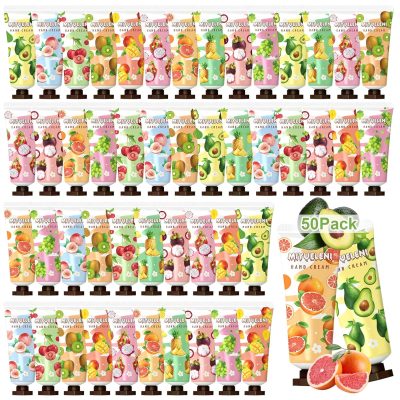 Set Regalo di Crema per Le Mani,50 Confezioni di Crema per Le Mani, Regalo di Donne per Mani Secche e Screpolate,Mini Lozione per Le Mani,Crema idratante,Piccolo Regalo per...
