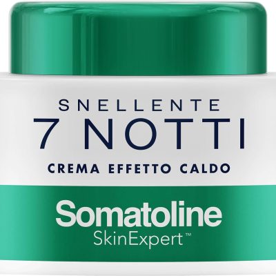 Somatoline SkinExpert, Snellente 7 Notti Crema Effetto Caldo, Trattamento Corpo Anticellulite, Ultra Intensivo con Estratto di Alga Rossa, 250ml