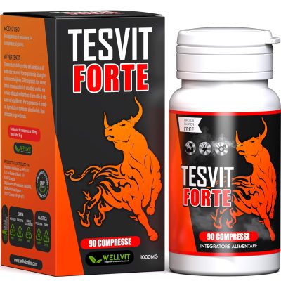 TESVIT FORTE - Testosterone Massa Muscolare , Aumento Naturale di Forza Durata Resistenza con Fieno Greco Premium ad Alto Dosaggio, L Arginina, Acido Aspartico, Zinco per Pura...