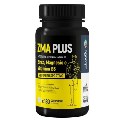 ZMA Alta Concentrazione 180 compresse. Integratore Testosterone Massa Muscolare a base di Zinco, Magnesio e Vitamina B6. Riduce Stanchezza e Affaticamento. NO GLUTINE E...