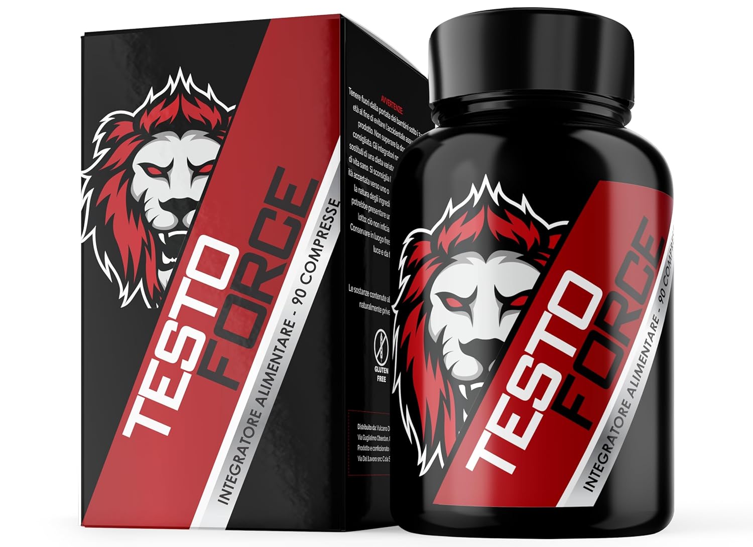 TESTO FORCE | 90 Compresse | Azione Rapida e Potente | Aumento puro della Massa Muscolare | Made In Italy | Tribulus Terrestris, Maca Peruviana, Ashwaganda, Zinco, Testo Force