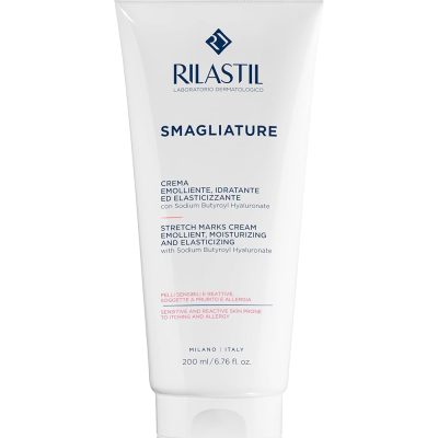 Rilastil Stretch Mark Cream, Stretch Mark Treatment, Soothing, Moisturizing and Elasticizing for Sensitive Skin, 200 ml