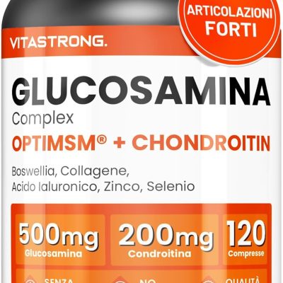 Glucosamine Chondroitin with MSM, Collagen and Hyaluronic Acid, Zinc, Selenium, Mangenese, Boswellia Vitastrong, Glucosamine Complex MSM Supplement, Bones, Joints, Cartilage,...