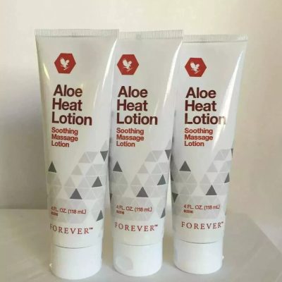 3x Forever Living Aloe HEAT LOTION 118 ml lozione massaggiante lenitiva (SPED...