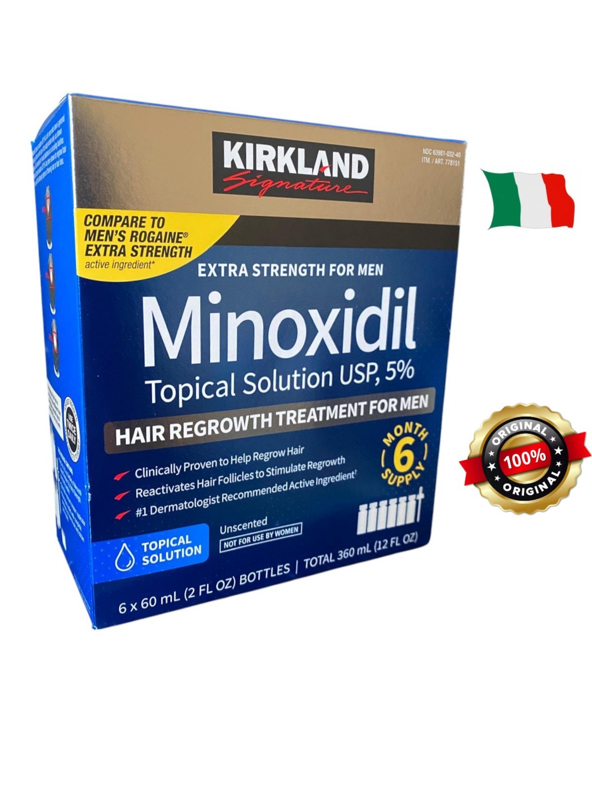 Siero 5% Capelli Uomo 6 Mesi Originale 100% Spedizione Express GUARDA e SCOPRI!!